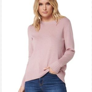 Ribbed Hem Sweater Pink
